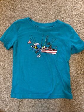Under Armour Boys' Teal Fishing Boat Graphic Tee